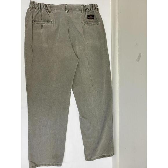 Vintage Timber Creek by Wrangler Pants Mens 38x30 Gray Pleated Twill Made USA - Picture 1 of 11